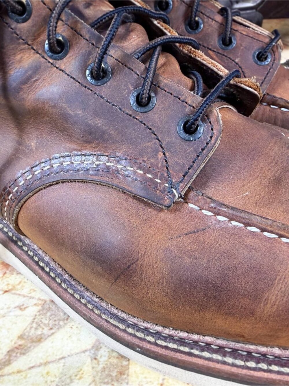 Red Wing Heritage 1907 Classic Moc Boots | Copper Rough & Tough | Men's 11.5 D - Picture 12 of 16